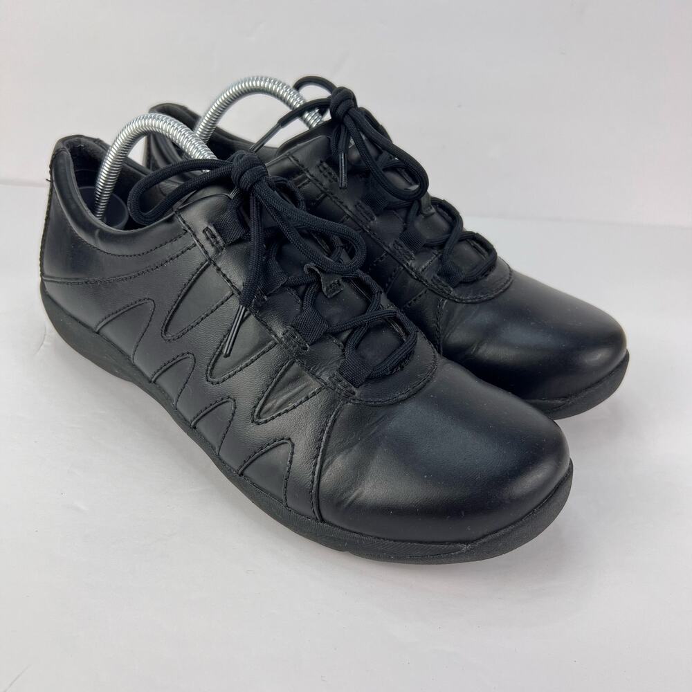 EUC Dansko Women's Neena Leather Black Walking Slip Resistant Comfort Shoe 42